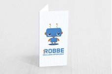 Schattig blauw robotje Schattig blauw robotje